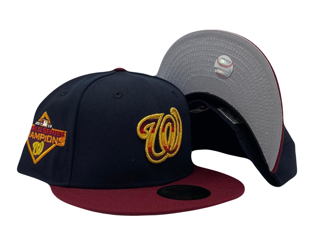 Washington Nationals 2019 World Series Faded Logo New Era Fitted