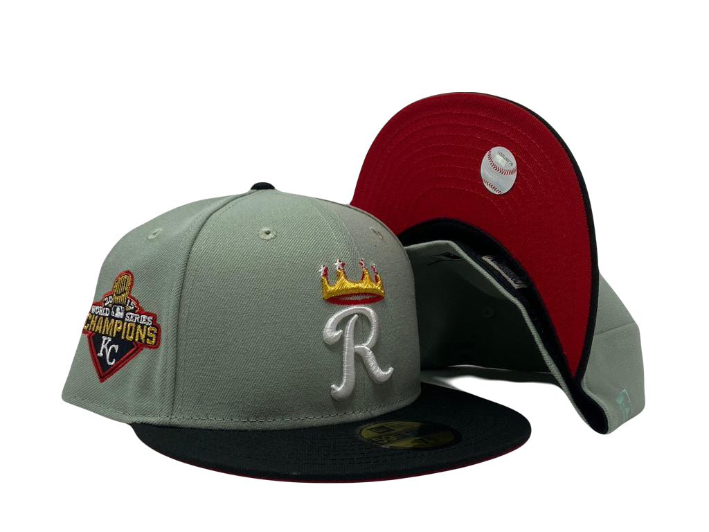 Northeastern Green & Black Kansas City Royals New Era Fitted Hat