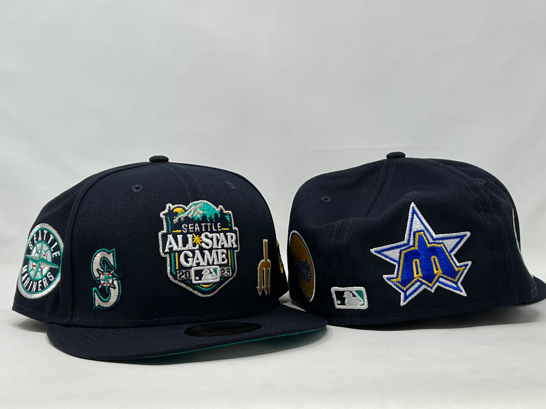 Seattle  Mariners 2023 All Star Game Multi Patch Fitted Hats