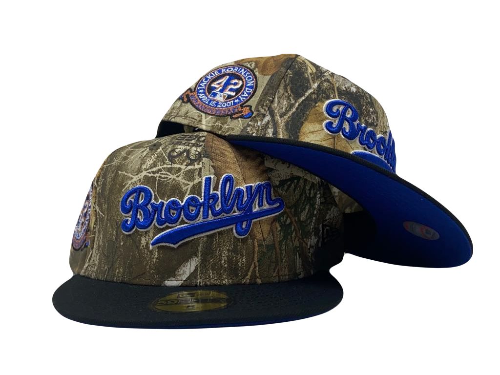 Brooklyn Dodgers Jackie Robinson Real Tree Pack New Era Fitted