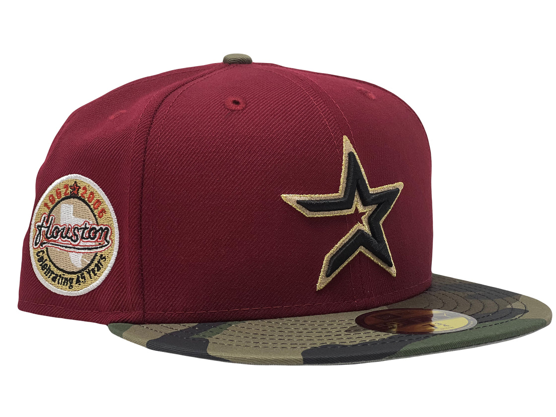 Houston Astros 45th Anniversary Brick Red / Camouflage New Era Fitted Hat