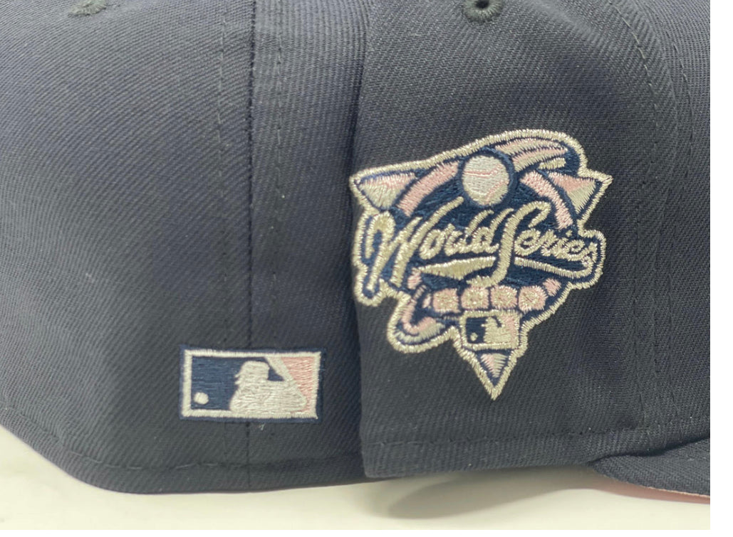 NEW YORK YANKEES 2000 WORLD SERIES PINK BRIM NEW ERA FITTED HAT