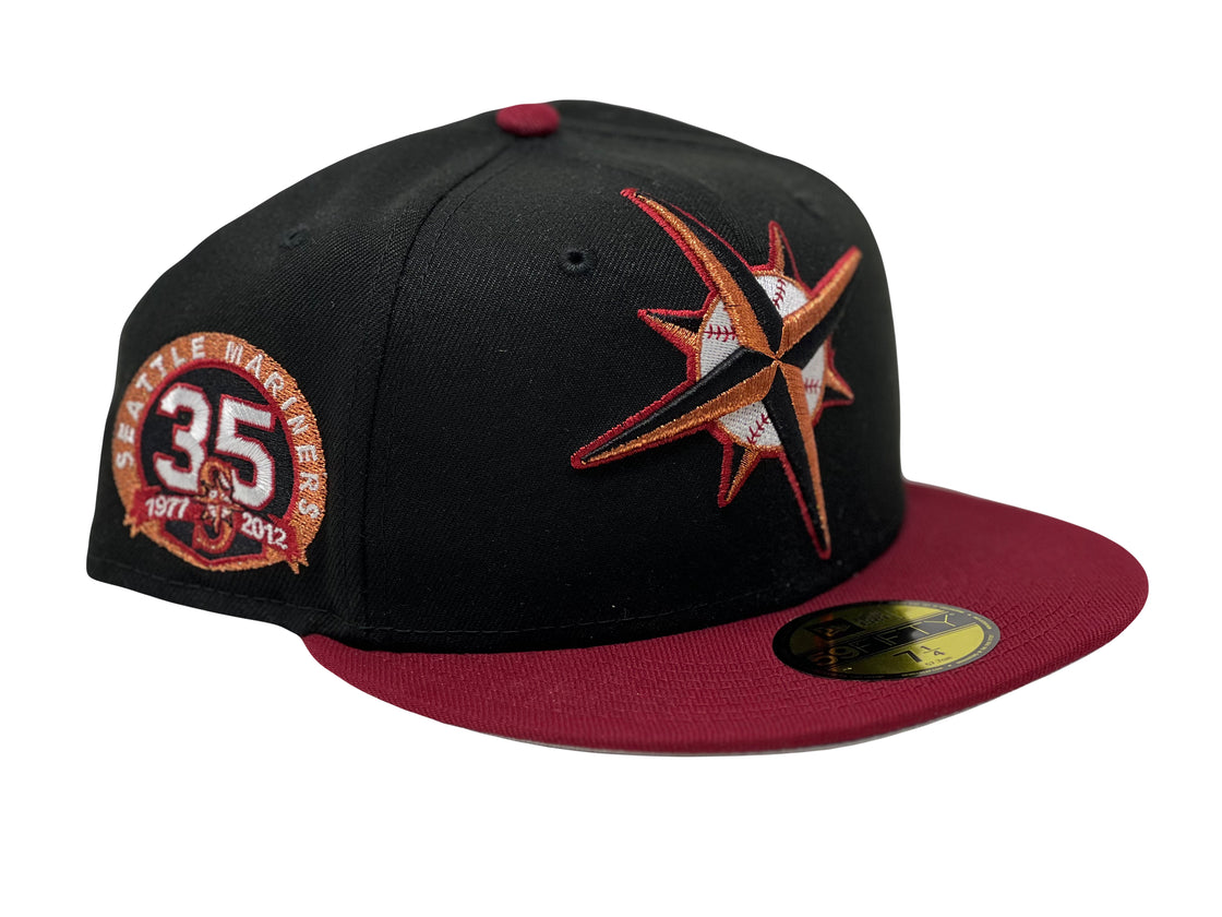 Seattle Mariners 35th Anniversary 59fifty Gray Brim New Era Fitted Hat