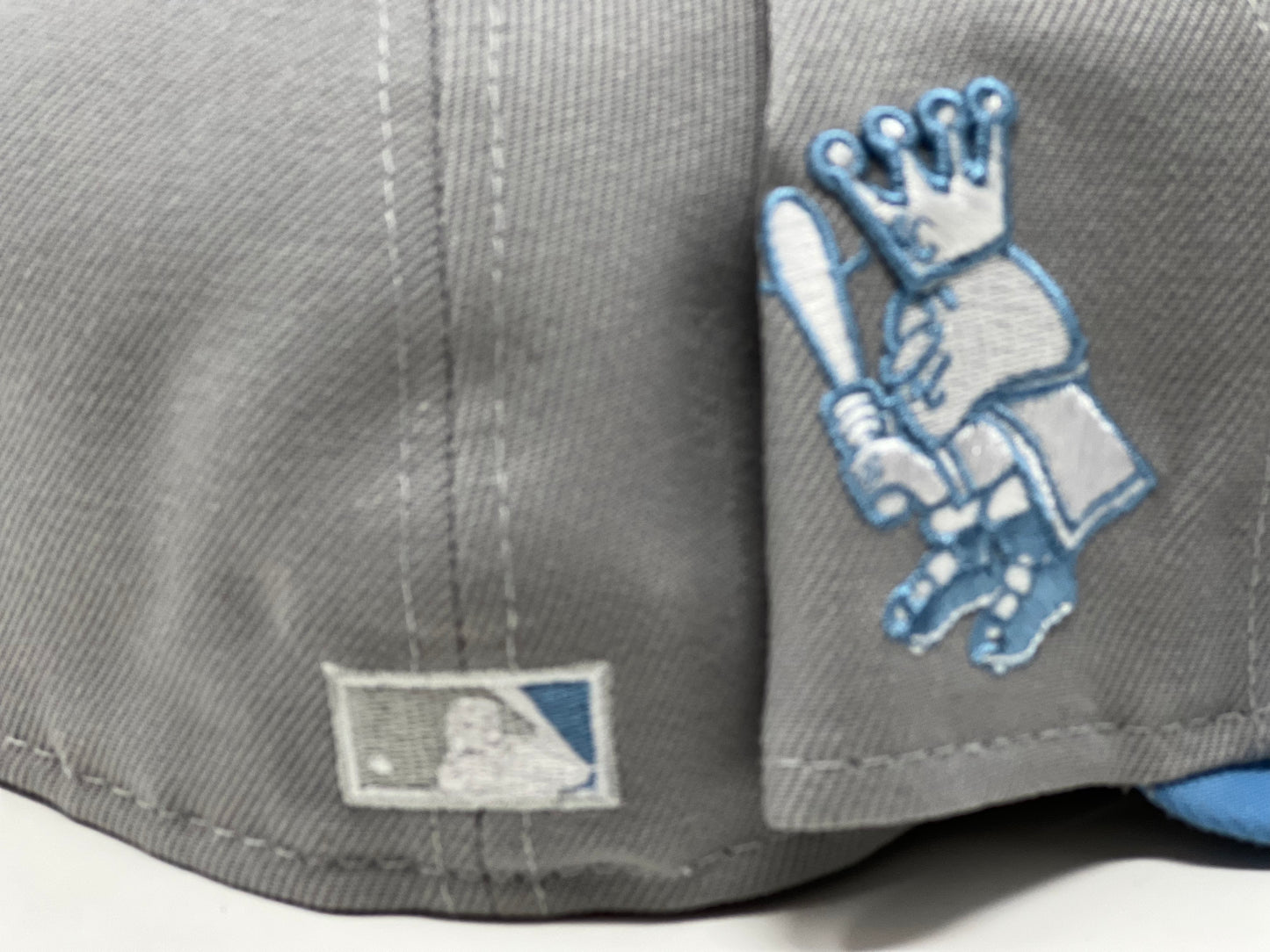 Kansas City Royals Gray Brim New Era Fitted Hat