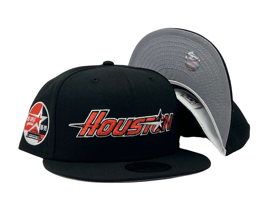 Houston Astros 35th anniversary gray brim fitted hat