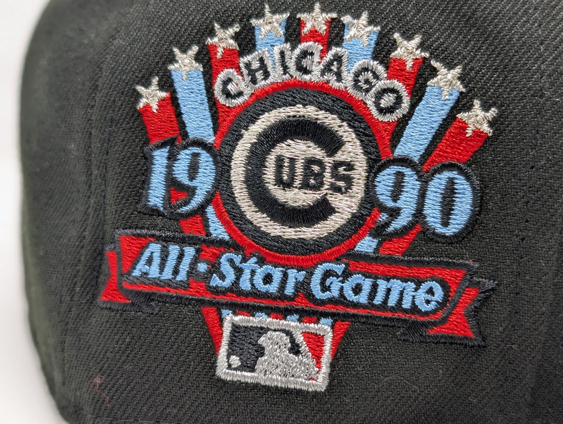 Chicago Cubs 1990 All Star Game Face Logo New Era Fitted Hats