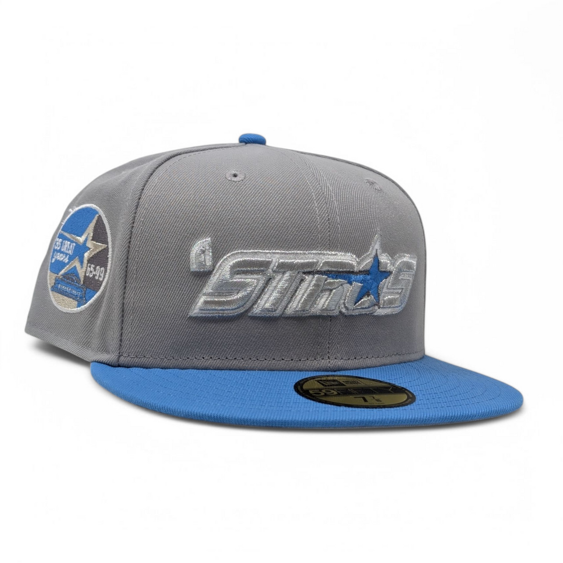 Houston Astros 35th Anniversary Fitted Hats Gray Sky Blue