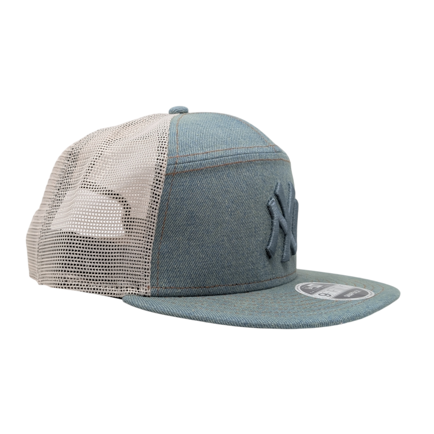New York Yankees 9Fifty Split Panel Light Denim Snapback Hats