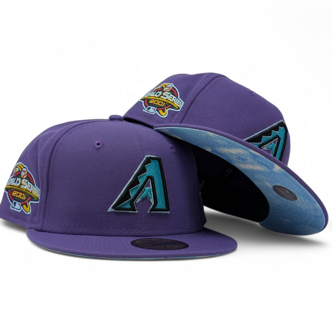 Arizona Diamondbacks 2001 World Series Champions Cloud Brim Fitted Hats