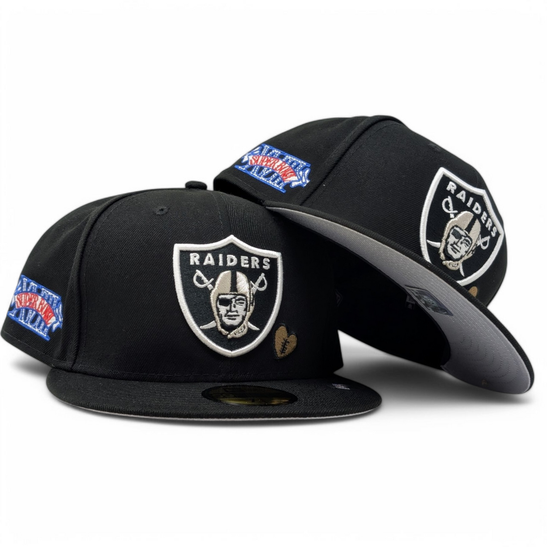 Las Vegas Raiders 1984 Super Bowl 59Fifty Fitted Hats-Black