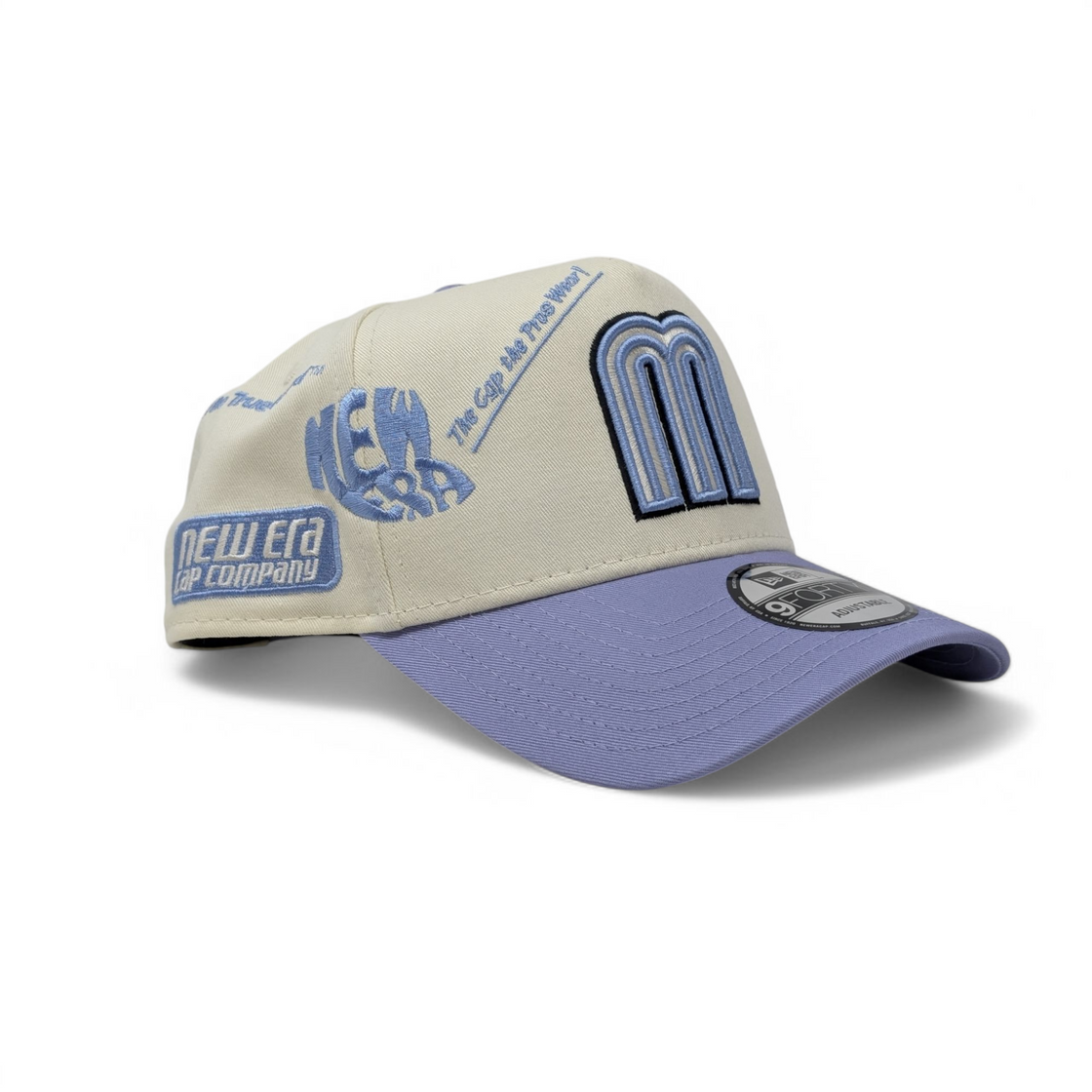 Mexico New Era A Frame Adjustable Hats-Chrome Lavender