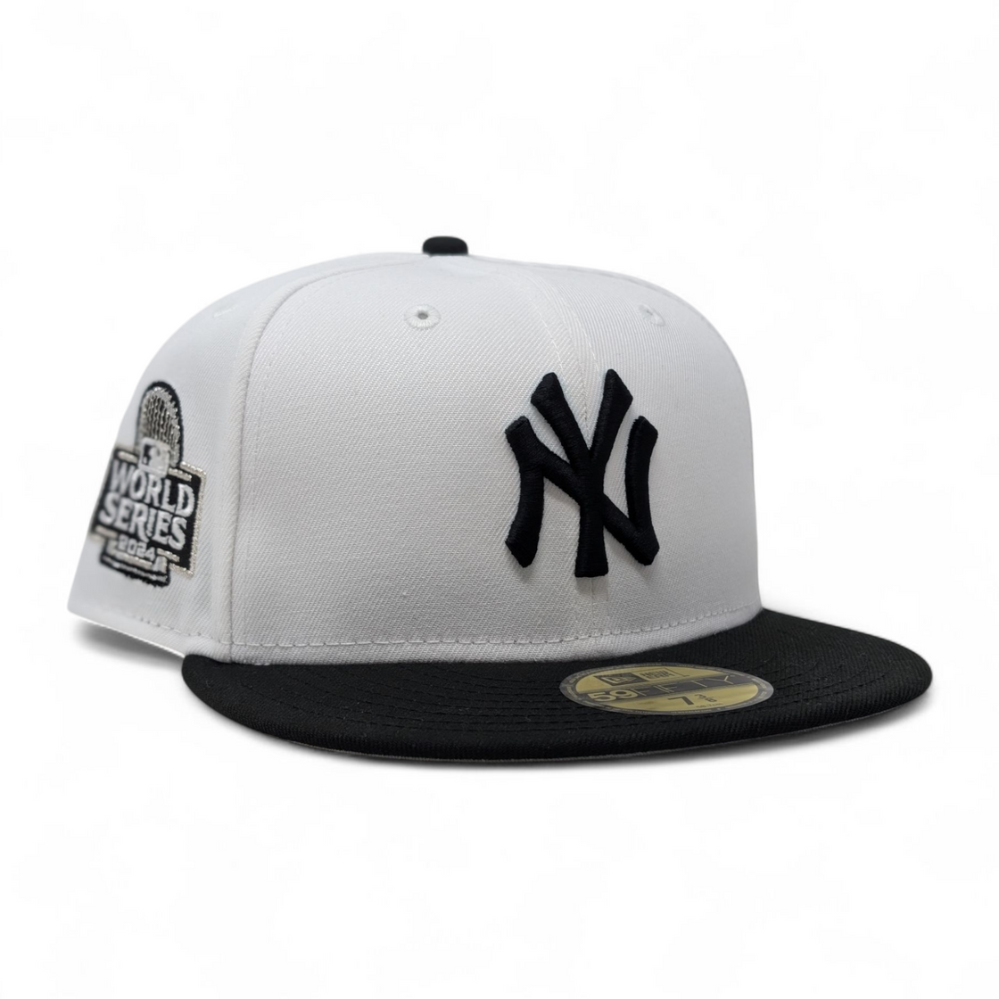 New York Yankees 2024 World Series Fitted Hats-White Black