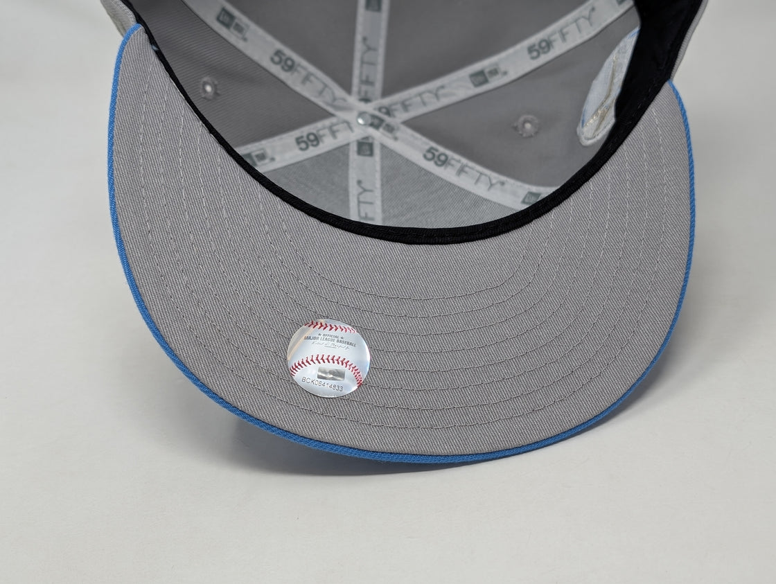 Houston Astros 35th Anniversary Fitted Hats Gray Sky Blue