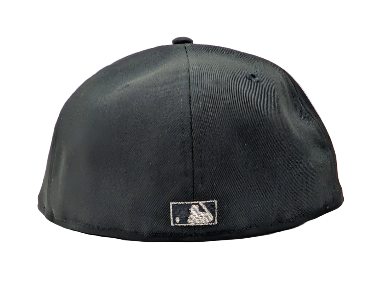 Oakland Athletics 1989 World Series Metallic Logo Fitted Hat- Black