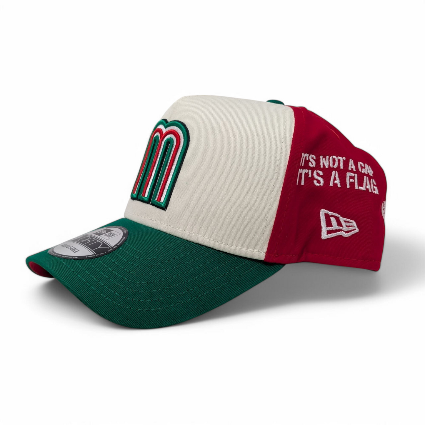 Mexico New Era Flag Color A Frame Adjustable Hats