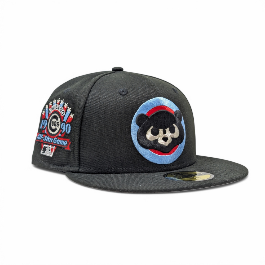 Chicago Cubs 1990 All Star Game Face Logo New Era Fitted Hats