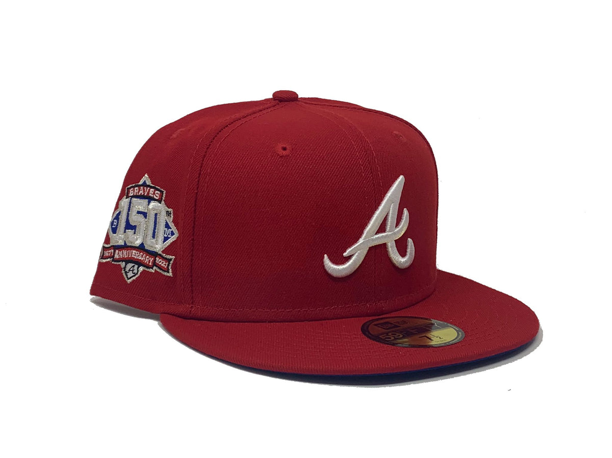 Red Atlanta Braves 40th Anniversary Custom New Era Fitted Hat – Sports  World 165