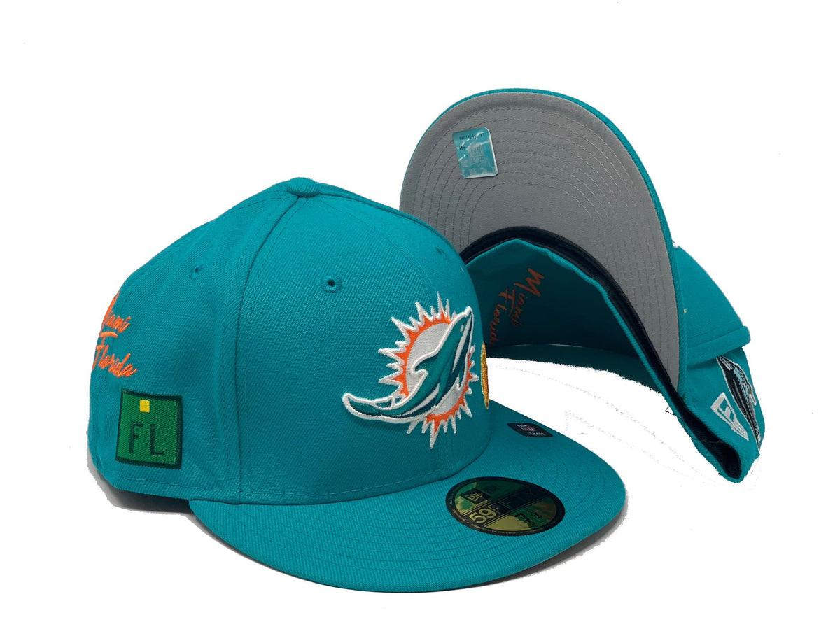 New Era Miami Dolphins City Transit 59FIFTY Fitted Turquoise