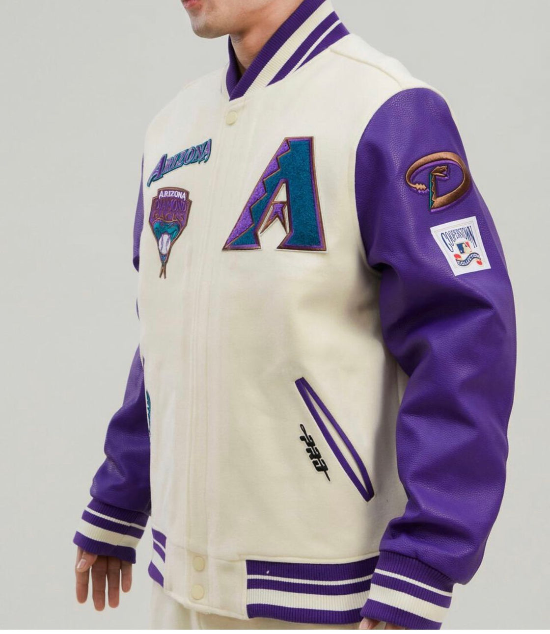 Arizona Diamondbacks Pro Standard Retro Classic Rib Wool Varsity Jacket