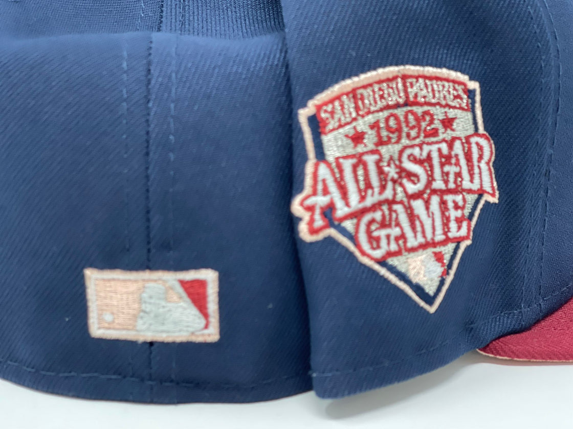 Navy Blue San Diego Padres 1992 All Star Game Blood Moon Fitted Hat