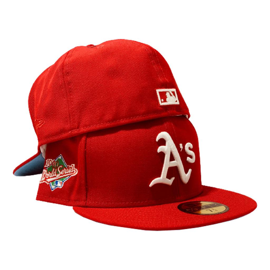 NEW ERA BIG GAME OAKLAND ATHLETICS FITTED HAT (CARDINAL RED/HEATHER – So  Fresh Clothing