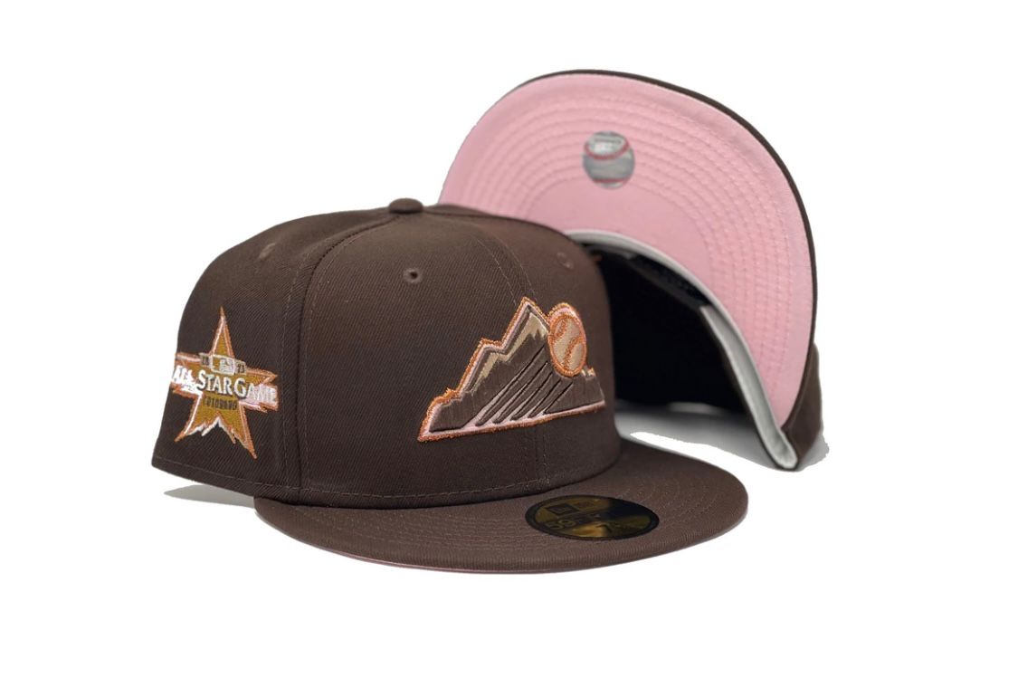 Official New Era Colorado Rockies MLB Brown 59FIFTY Fitted Cap B8074_258