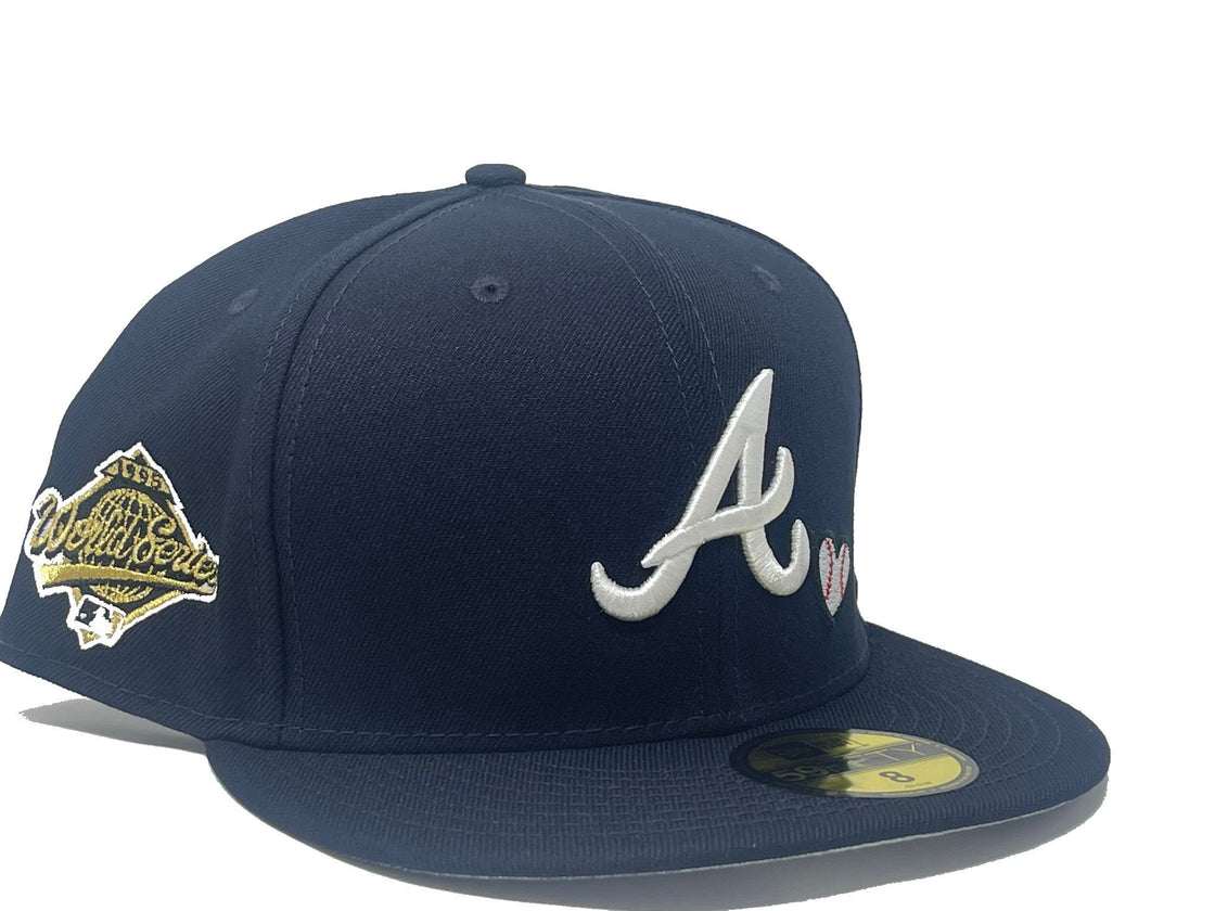Atlanta Braves 1995 World Series Team Heart 59fifty New Era Fitted Hat