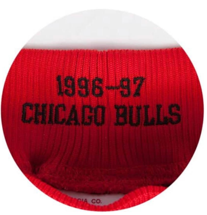 Mitchell & Ness Men's Chicago Bulls Black Pinstripe Authentic Shorts