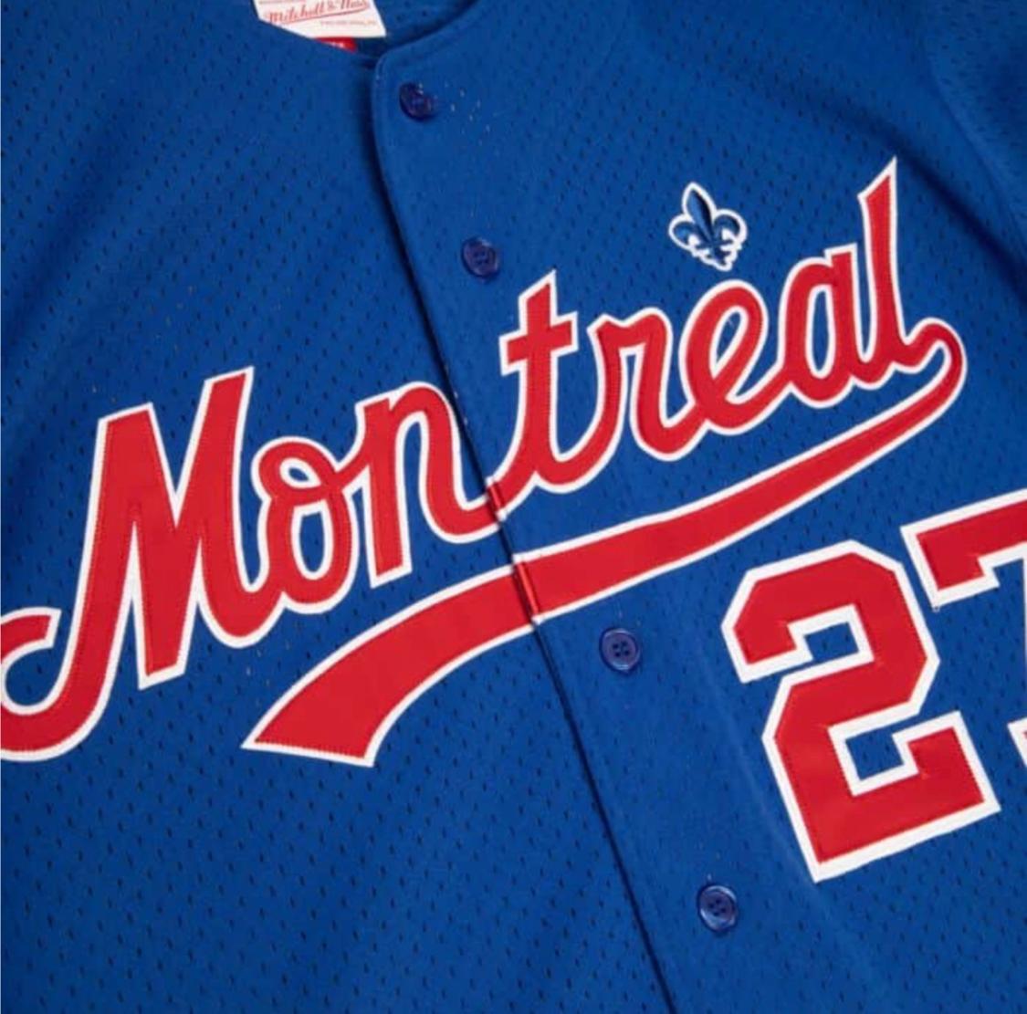 MLB Authentic BP Button Front Jersey Montreal Expos 1997 Pedro