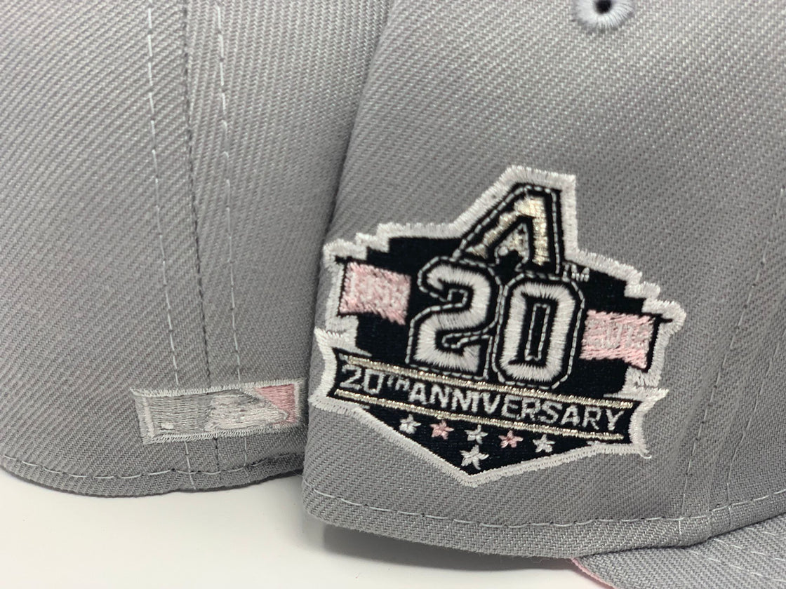 Arizona Diamond Backs 20th Anniversary Pink Concrete New Era Fitted Hat