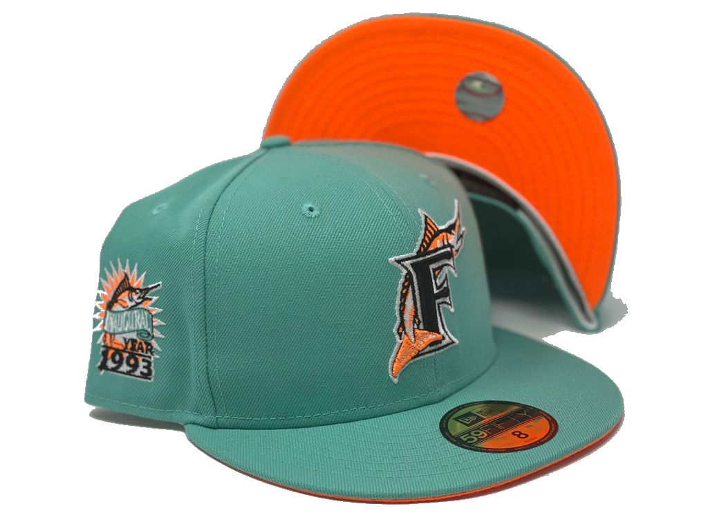 Florida Marlins Custom 9fifty New Era Snapback Cap Orange – JustFitteds