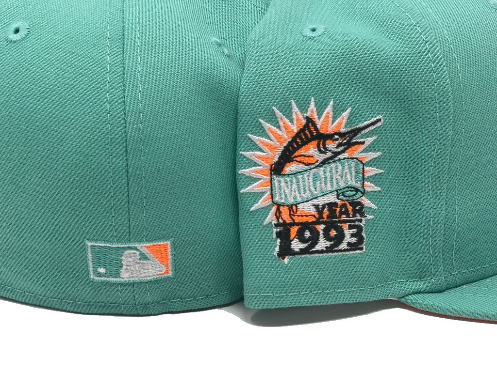 Lids Miami Marlins, Florida Marlins New Era Cooperstown Collection 1993  Inaugural Season Azure Undervisor 59FIFTY Fitted Hat - Gold/Navy
