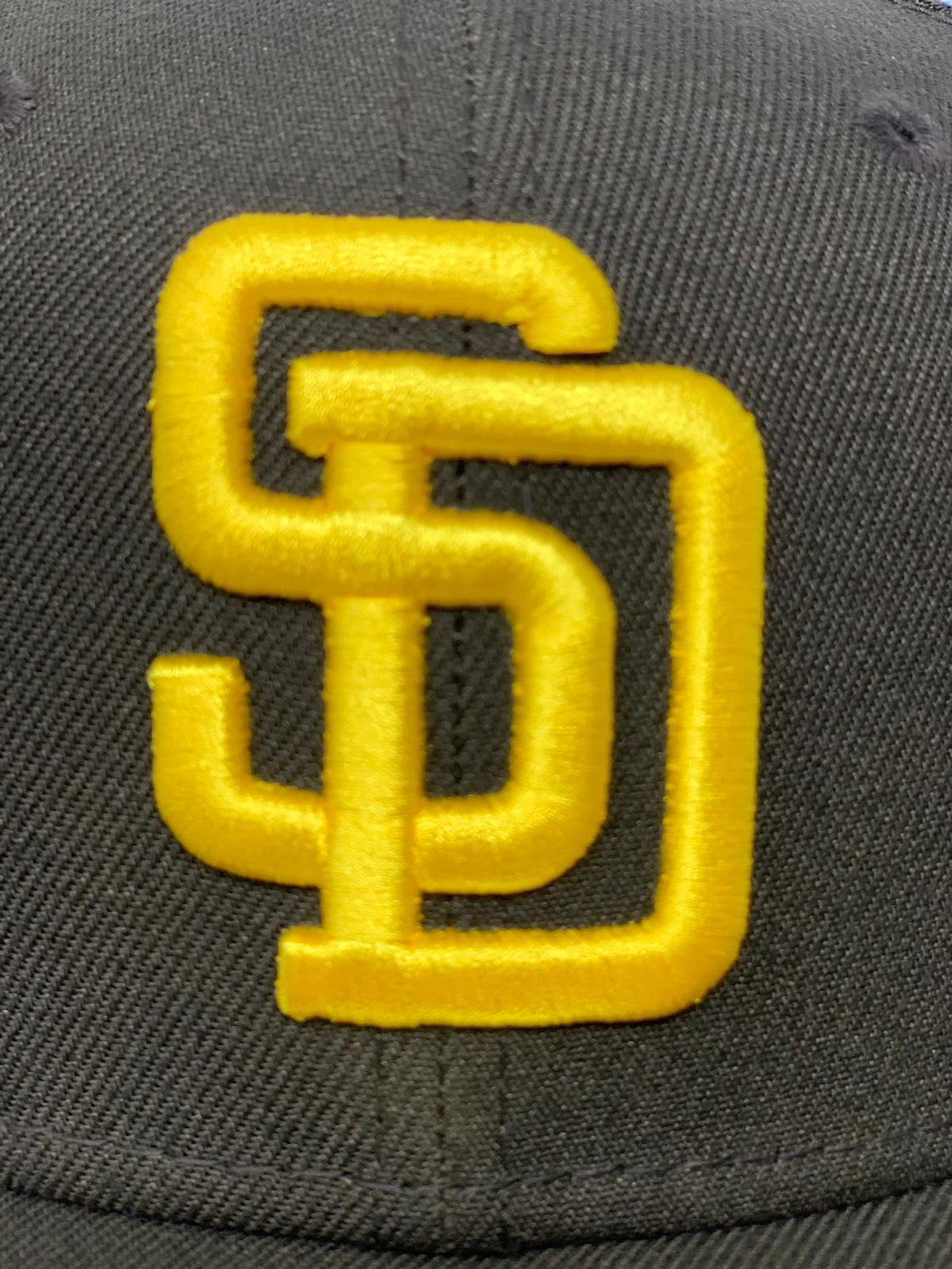 SAN DIEGO PADRES 1998 WORLD SERIES BROWN PINK BRIM NEW ERA FITTED HAT