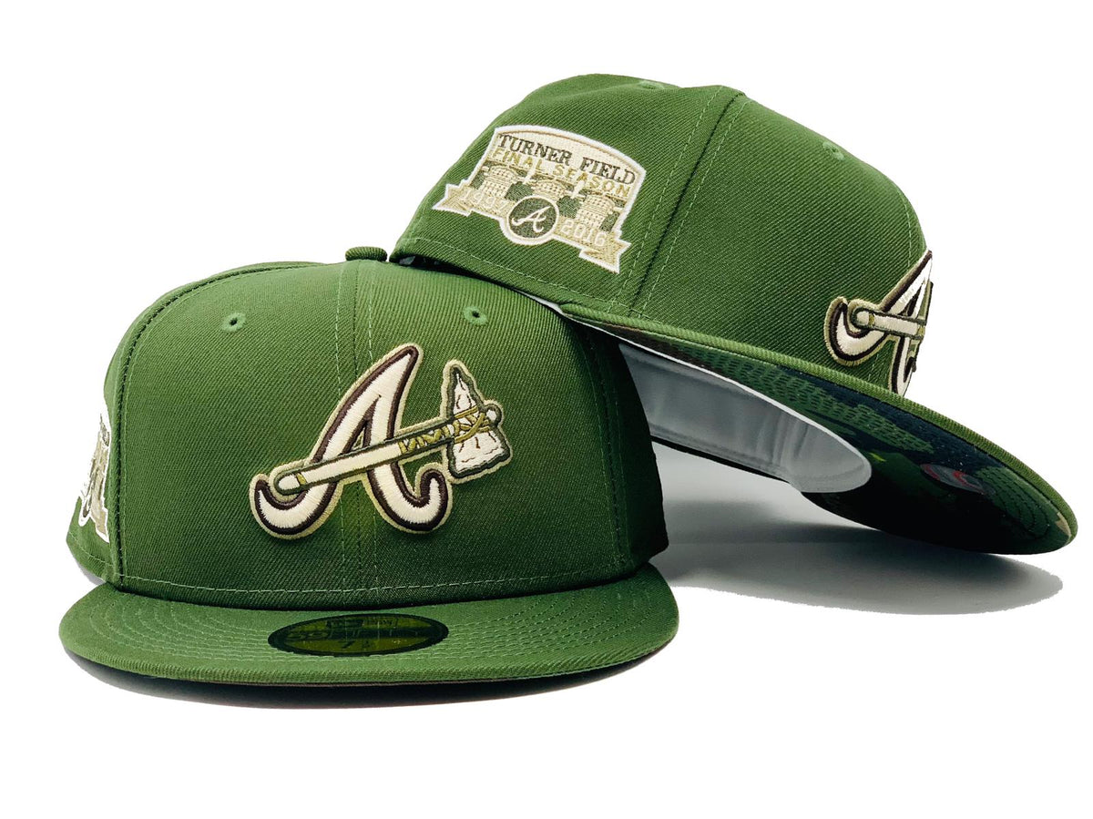 KTZ Khaki, Olive Atlanta Braves Cooperstown Collection Turner