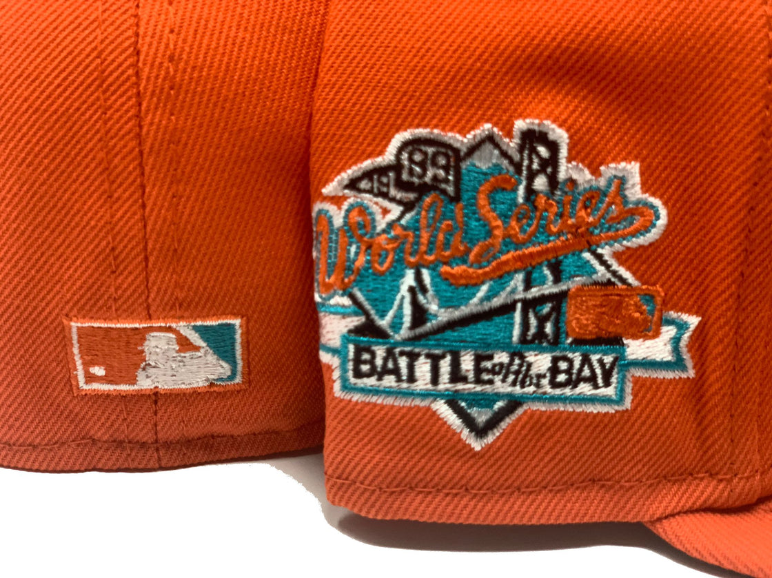 Orange Oakland Athletics 1989 Battle of The Bay New Era Fitted
