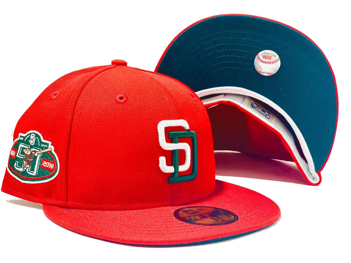 San Diego Padres (Red) Fitted – Cap World: Embroidery