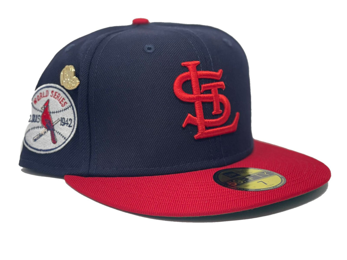 New Era St. Louis Cardinals 1942 Logo History 59FIFTY Fitted Hat 7 1/8 / Blue