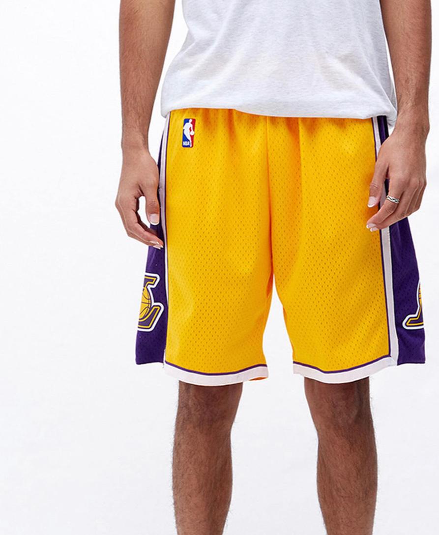 Mitchell & Ness Los Angeles Lakers Swingman Shorts Yellow - Size L