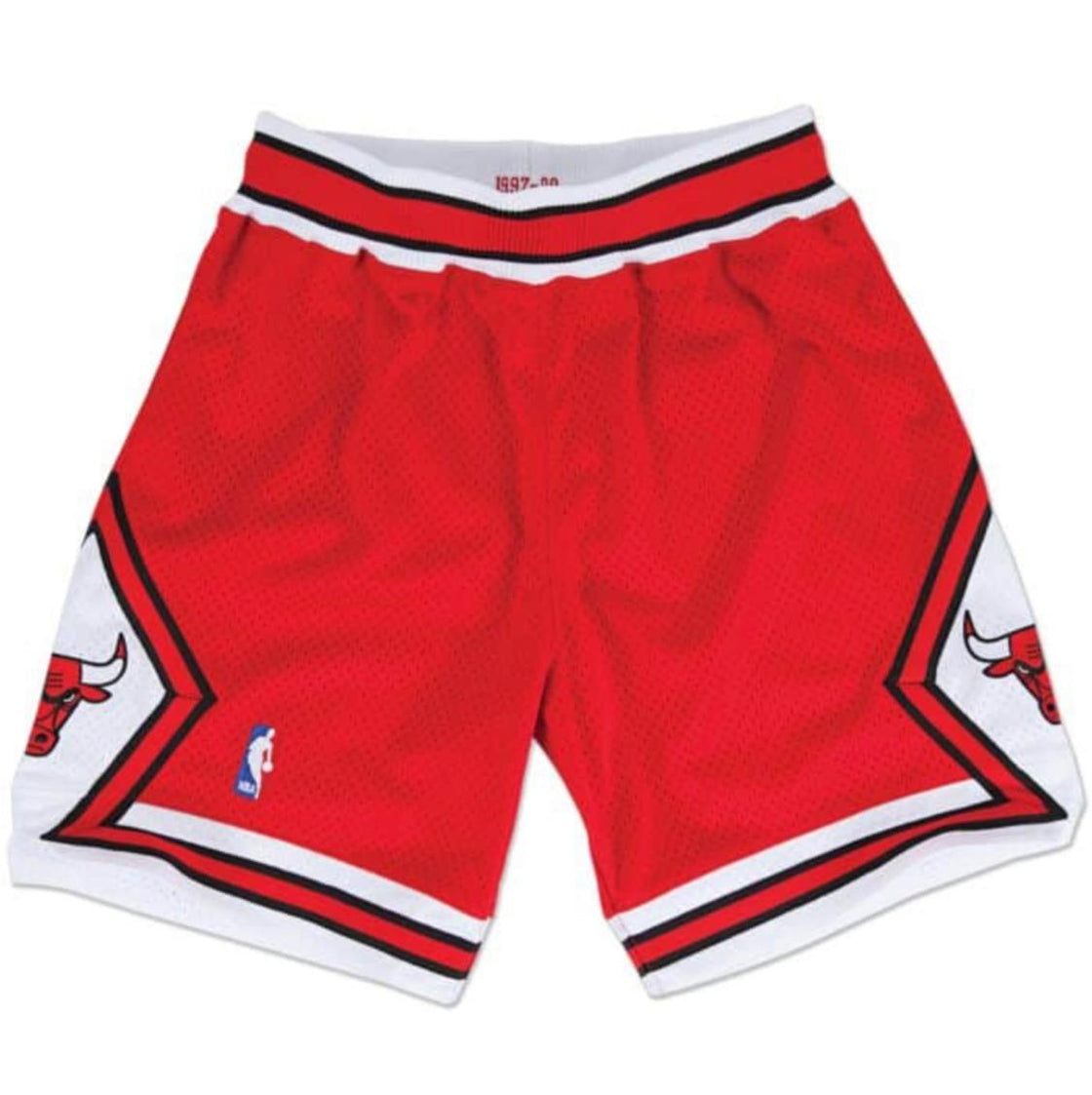 MITCHELL & NESS MEN'S CHICAGO BULLS RED AUTHENTIC SHORTS 1997-1998