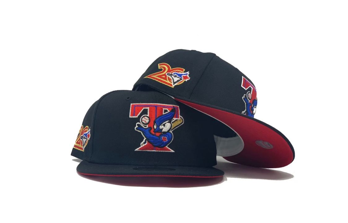 Black Toronto Blue Jays 20th Anniversary 59fifty New Era Fitted Hat –  Sports World 165