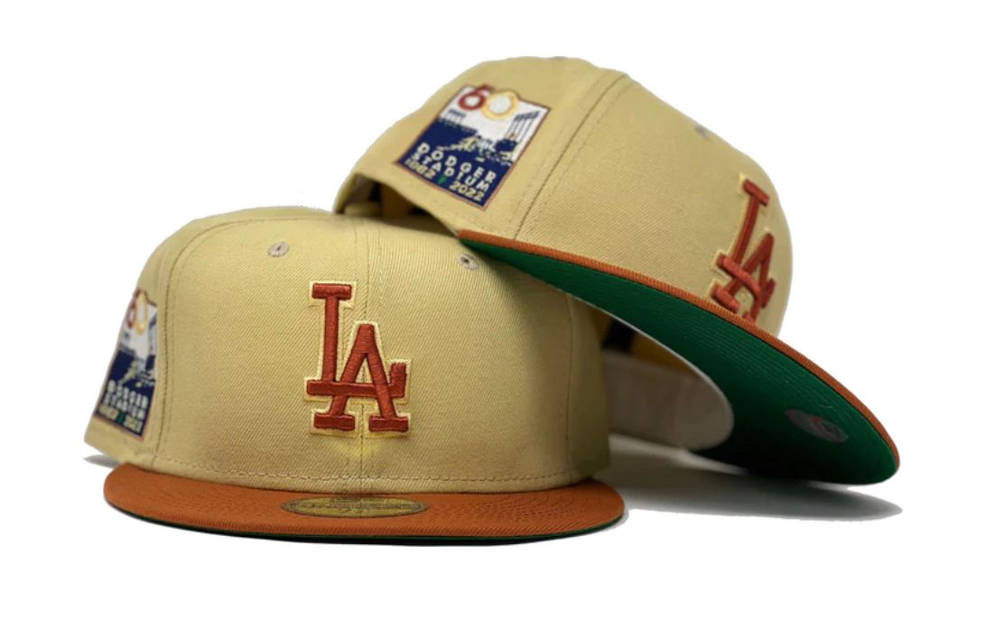 LOS ANGELES DODGERS 60TH ANNIVERSARY VEGAS GOLD COLLECTION NEW ERA F
