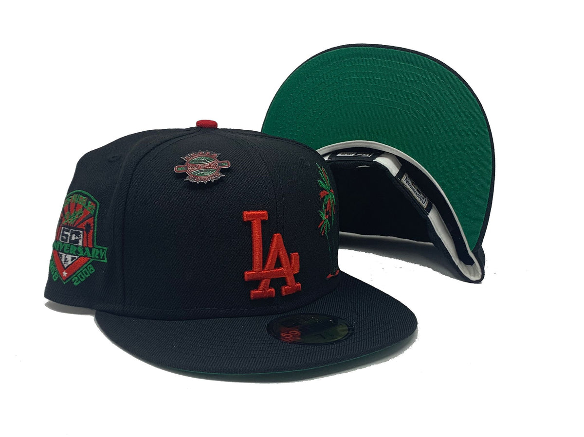 LOS ANGELES DODGERS 60TH SEASON RED PALM TREE ICY BLUE BRIM NEW ERA FI –  Sports World 165