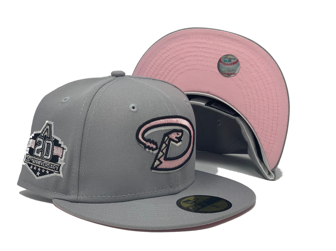 Arizona Diamond Backs 20th Anniversary Pink Concrete New Era Fitted Hat