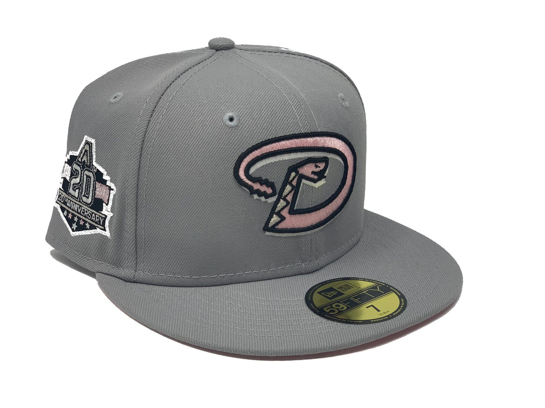 Arizona Diamond Backs 20th Anniversary Pink Concrete New Era Fitted Hat