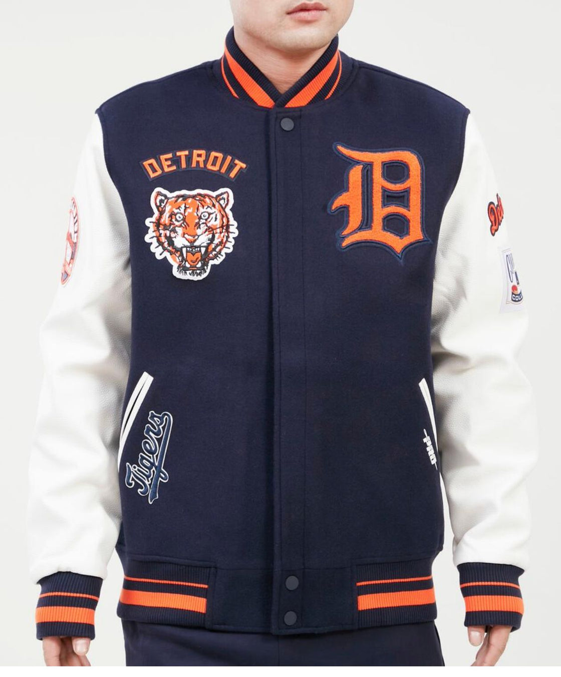 Detroit Tigers Pro Standard Mash Up Varsity Jacket