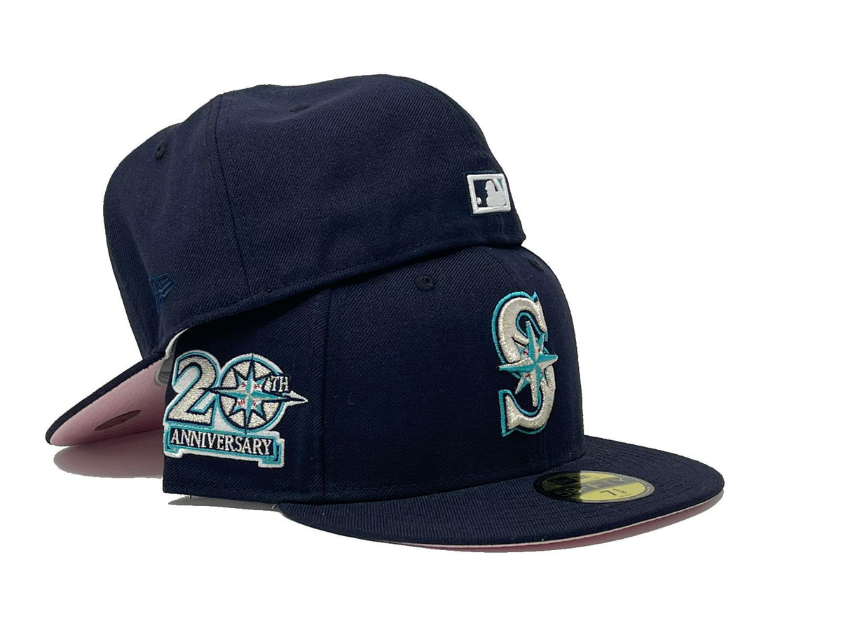 SEATTLE MARINERS 30TH ANNIVERSARY WALNUT PINK BRIM NEW ERA FITTED HAT –  Sports World 165