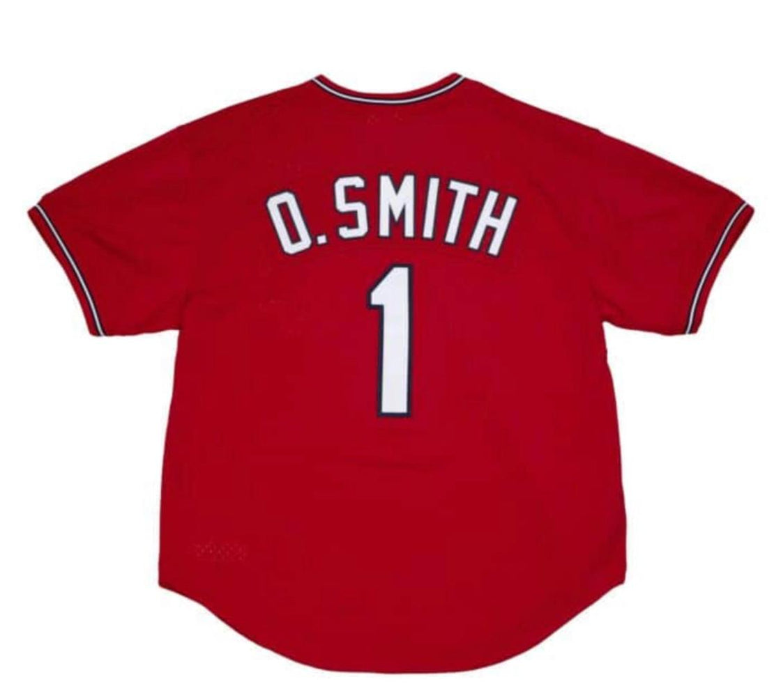 MITCHELL AND NESS ST. LOUIS CARDINALS OZZIE SMITH AUTHENTIC BATTING PRACTICE JER
