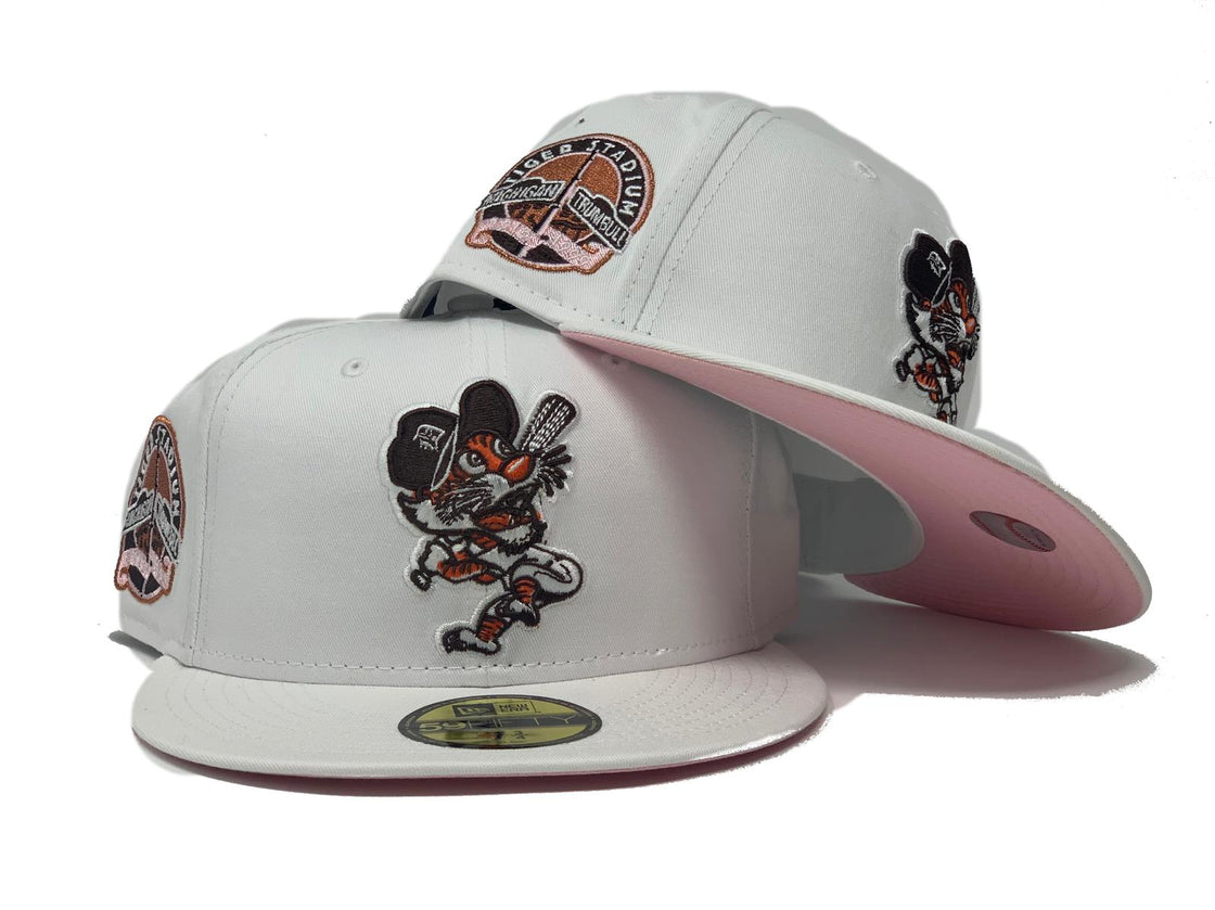 White Detroit Tigers Custom 59fifty New Era Fitted Hat