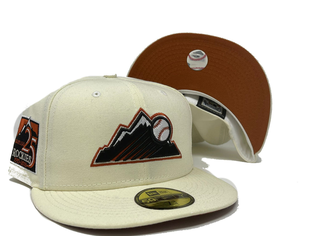 COLORADO ROCKIES CITY CONNECT OLIVE BROWN VISOR RUST ORANGE BRIM