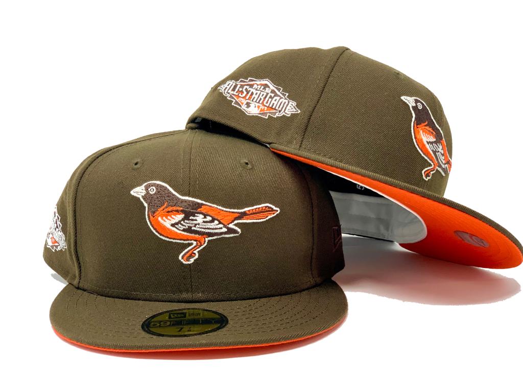 Mitchell & Ness /orange Baltimore Orioles Bases Loaded Fitted Hat